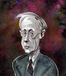 Gustav Holst - caricature of the English composer